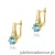 Kolczyki K0572 Topaz 2 x 0,50ct żółte złoto