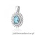 Zawieszka Z303 Topaz 0,50ct białe złoto