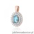 Zawieszka Z303 Topaz 0,50ct różowe złoto