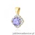 Zawieszka Z0571 Tanzanit 0,50ct żółte złoto