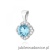 Zawieszka Z0571 Topaz 0,50ct białe złoto