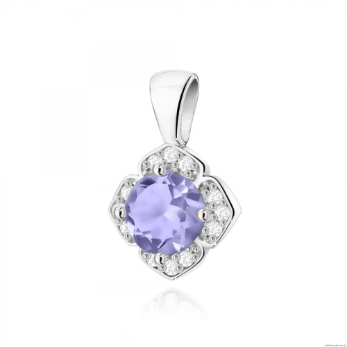 Zawieszka Z0571 Tanzanit 0,50ct białe złoto