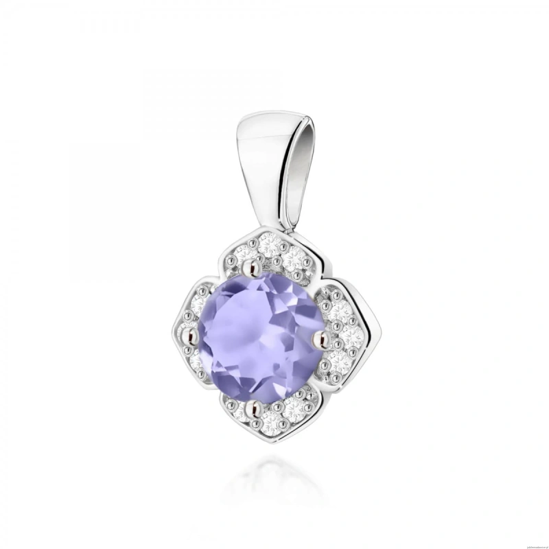 Zawieszka Z0571 Tanzanit 0,50ct białe złoto