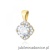 Zawieszka Z0571 Biały Szafir 0,60ct żółte złoto