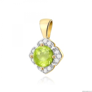 Zawieszka Z0571 Oliwin 0,60ct żółte złoto