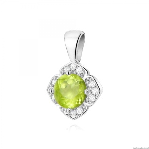 Zawieszka Z0571 Oliwin 0,60ct białe złoto