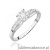 Pierścionek W0564 z diamentami białe złoto