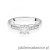 Pierścionek W0564 z diamentami białe złoto