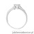 Pierścionek W0564 z diamentami białe złoto