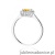 Pierścionek W0572 Cytryn 0,50ct białe złoto