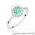 Pierścionek W0572 Szmaragd 0,50ct białe złoto