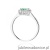 Pierścionek W0572 Szmaragd 0,50ct białe złoto