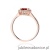 Pierścionek W0572 Granat 0,60ct różowe złoto