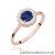Pierścionek W0572 Szafir 0,50ct różowe złoto