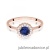 Pierścionek W0572 Szafir 0,50ct różowe złoto