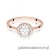 Pierścionek W0572 Biały Szafir 0,60ct różowe złoto