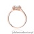 Pierścionek W0572 Biały Szafir 0,60ct różowe złoto