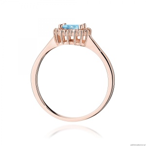 Pierścionek W0572 Topaz 0,50ct różowe złoto