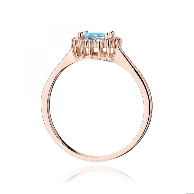 Pierścionek W0572 Topaz 0,50ct różowe złoto