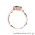 Pierścionek W0572 Topaz London Blue 0,50ct różowe złoto
