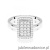 Pierścionek W0573 z diamentami białe złoto