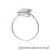 Pierścionek W0573 z diamentami białe złoto