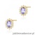 Kolczyki K0514 Tanzanit 2 x 0,40ct żółte złoto