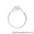 Pierścionek W0608 z diamentami białe złoto