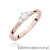 Pierścionek W0608 z diamentami różowe złoto