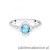 Pierścionek W0603 Topaz 0,50ct białe złoto