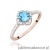 Pierścionek W0603 Topaz 0,50ct różowe złoto
