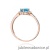 Pierścionek W0603 Topaz 0,50ct różowe złoto