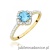 Pierścionek W0603 Topaz 0,50ct żółte złoto