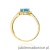 Pierścionek W0603 Topaz 0,50ct żółte złoto