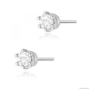 Kolczyki K0069 Diament 2 x 0,40ct białe złoto