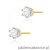Kolczyki K0069 Diament 2 x 0,40ct żółte złoto