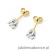 Kolczyki K0069 Diament 2 x 0,40ct żółte złoto
