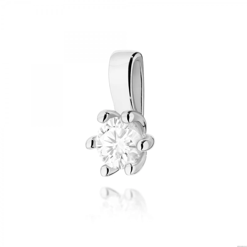 Zawieszka Z0222 Diament 0,15ct białe złoto