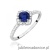 Pierścionek W0603 Szafir 0,50ct białe złoto