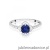 Pierścionek W0603 Szafir 0,50ct białe złoto