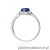 Pierścionek W0603 Szafir 0,50ct białe złoto