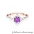 Pierścionek W0603 Ametyst 0,50ct różowe złoto