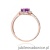 Pierścionek W0603 Ametyst 0,50ct różowe złoto