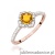 Pierścionek W0603 Cytryn 0,50ct różowe złoto