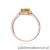 Pierścionek W0603 Cytryn 0,50ct różowe złoto