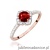 Pierścionek W0603 Granat 0,60ct różowe złoto
