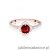 Pierścionek W0603 Granat 0,60ct różowe złoto