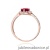 Pierścionek W0603 Rodolit 0,60ct różowe złoto