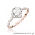 Pierścionek W0603 Białym Szafir 0,60ct różowe złoto