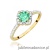 Pierścionek W0603 Szmaragd 0,50ct żółte złoto